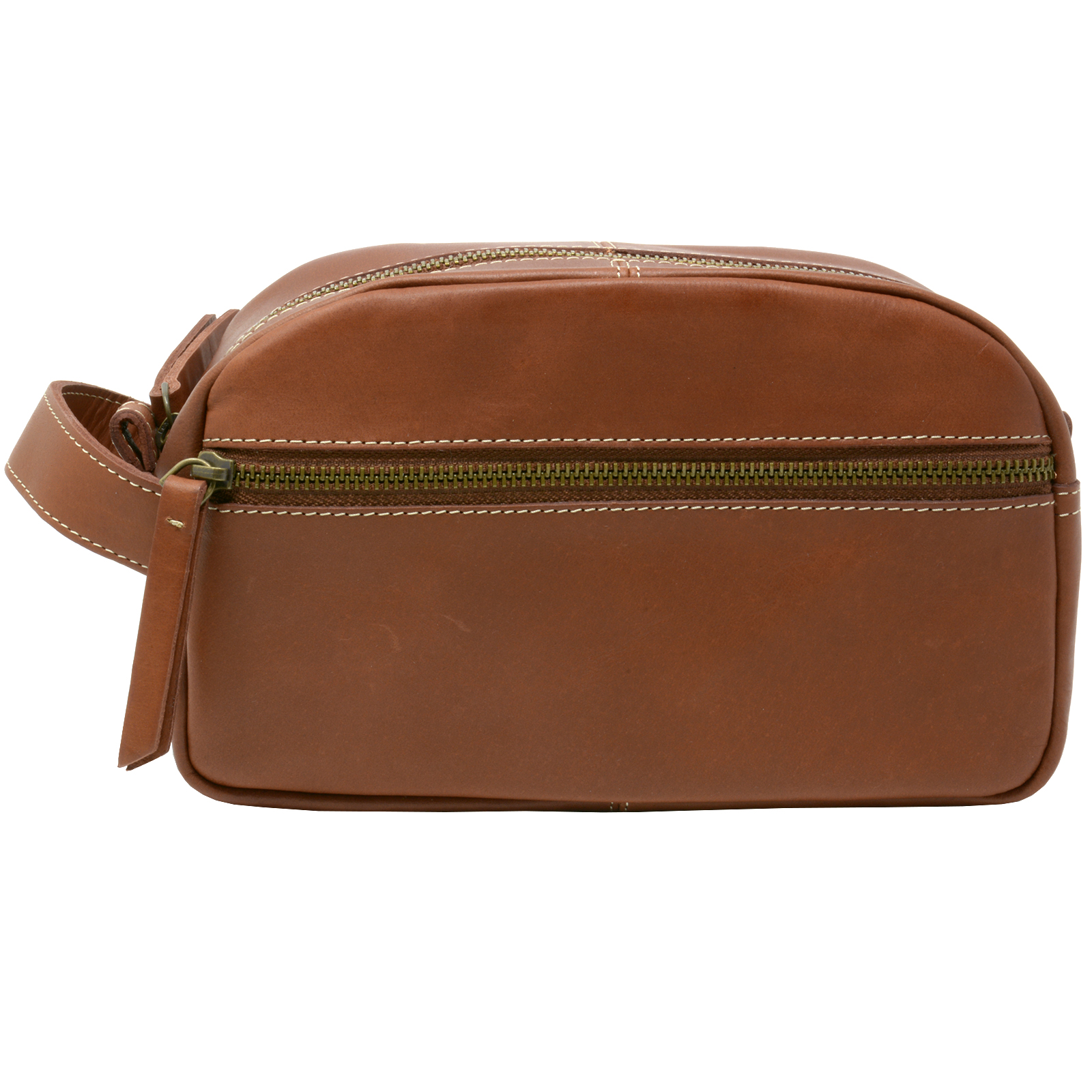 Timberland Men's Nevada Leather Travel Kit Toiletry Bag Overnight Shave